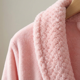 Woman Fleece Lined Flannel Robe