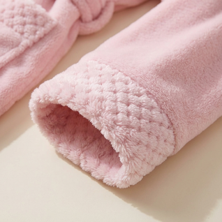 Woman Fleece Lined Flannel Robe