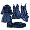 Navy Blue Silk Set