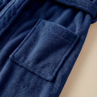 Male Fleece Lined Flannel Robe