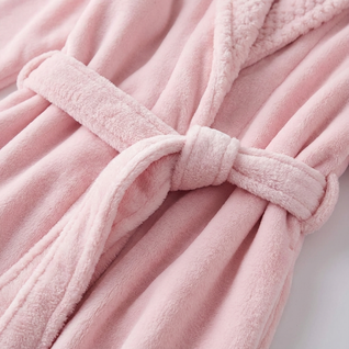 Woman Fleece Lined Flannel Robe