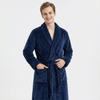 Male Fleece Lined Flannel Robe